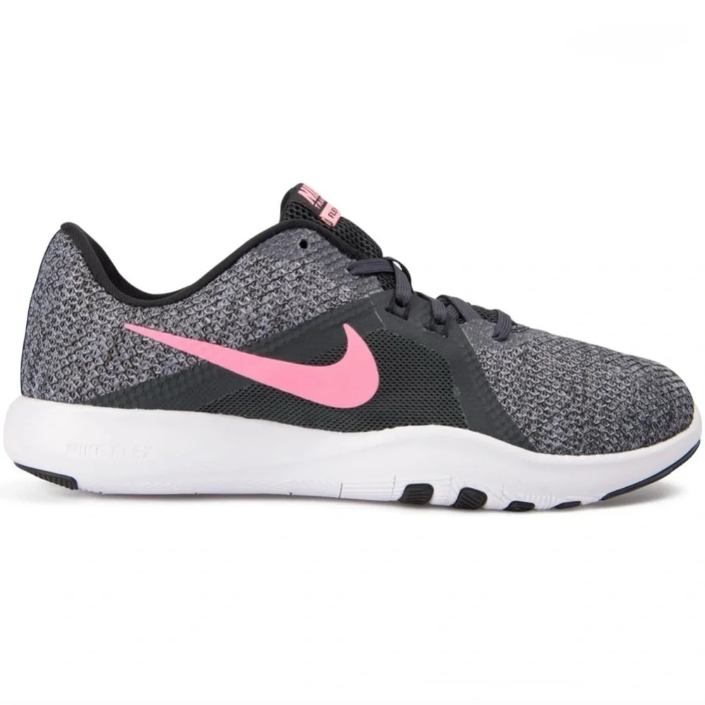 Nike Flex Trainer 8  running sneaker black, gray, and pink  9 NWT